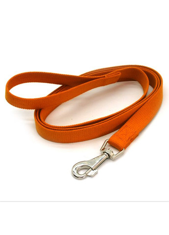 Поводок брезентовый для собак 2,5 см 120 см оранжевый Zoo-hunt (276972251)