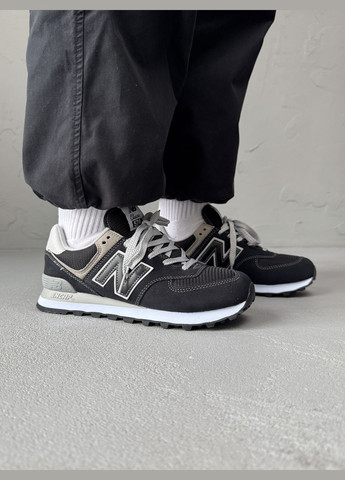 Кросівки жіночі і чоловічі New Balance 574 black | Нью Беланс 574 чорні No Brand чорні демісезони (316663595)