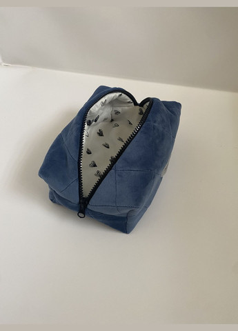 Косметичка велюровая цвета джинс синий Magic (329999113)