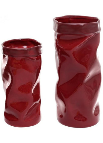 Ваза керамічна "Ілюзія" 18.8см, бордо Bona (329893170)