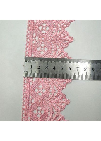 Кружево макраме 6 см (20 м) Цвет розовый яркий (28-Y10494-5) Plus-plus (352751321)