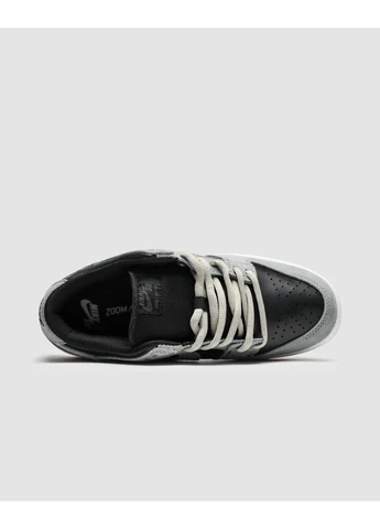 Чорні кросівки чоловічі nike sb dunk low dark grey black gum найк сб данк чорні демісезон No Brand