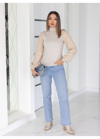 Жіноча елегантна кофта в рубчик Fashion Girl Dazy (371919687)