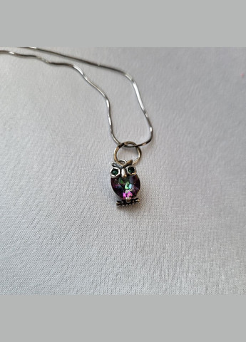 Срібна підвіска підвіс Сова в камінні срібло 925 проби 33018 1.30г No Brand (306743277)