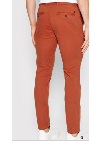 Чоловічі штани, regular fit, прямі, оранжевого кольору, розмір W32/L32 Tommy Hilfiger slim fit (370442843)