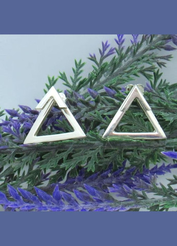 Срібні сережки джекети "Трикутник" No Brand (350667501)