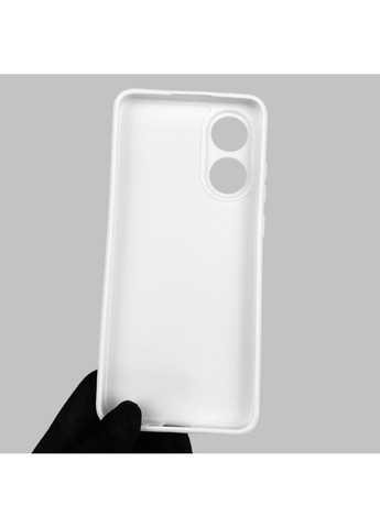 Чохол для A78 4G однотонний з квадратними гранями із захистом камери на оппо а78 4г білий Oppo (366019143)