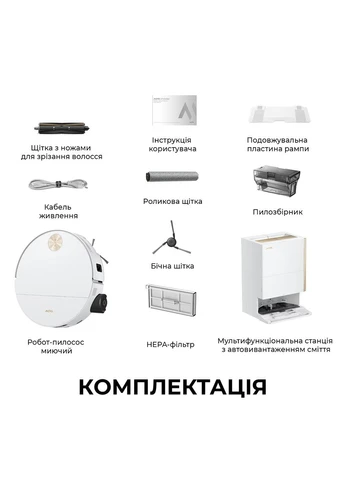 Робот-пылесос моющий White Mova S70 Ultra Roller (397158537)