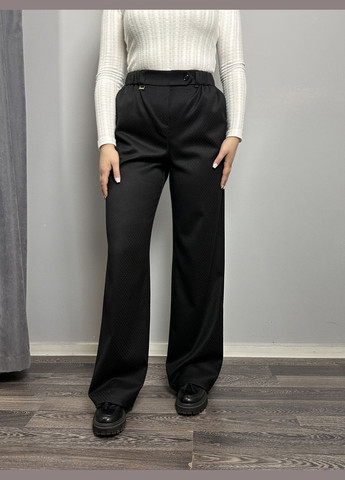 Жіночі брюки чорні прямі MKJL113500 Modna KAZKA (286772202)