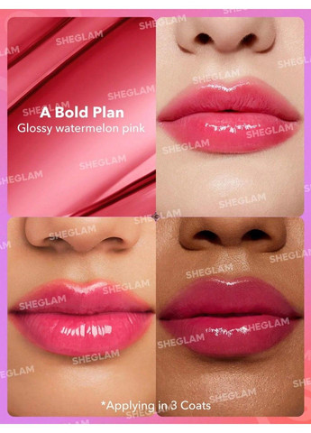 Помада для губ глянцева Mirror Kiss High-Shine Lipstick 2.9 г A Bold Plan Sheglam (317575131)