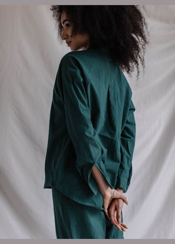 Зелена піжама жіноча з вареної бавовни smaragd xl Leglo