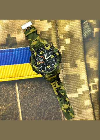 002CMGRUASI Трезубец серебро Зеленый камуфляж + Коробка. Patriot (341337358)