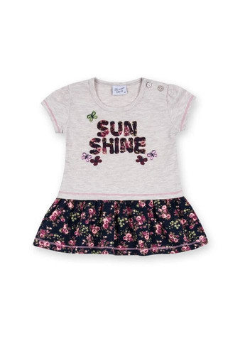 Комбинированное платье с лосинами "sun shine" (8912-98g-beige) Breeze (300624886)