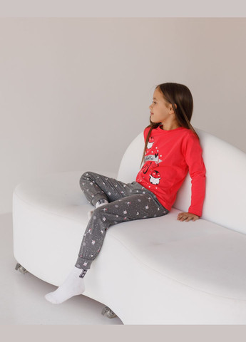 Коралова піжама зі штанами на дівчинку Nicoletta