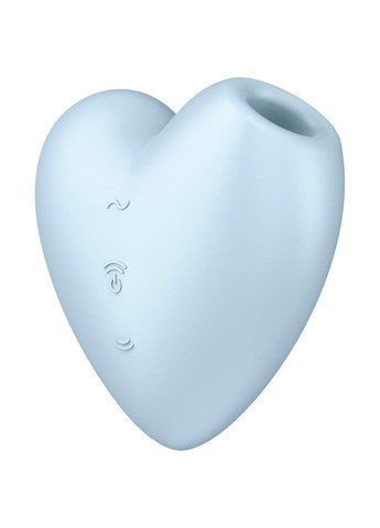 Вакуумний стимуляторсерце з вібрацією Cutie Heart Blue - CherryLove Satisfyer (283251091)