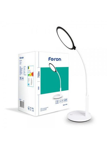 Настільна лампа DE1730 16 Вт 5000К (40069) Feron (284107292)
