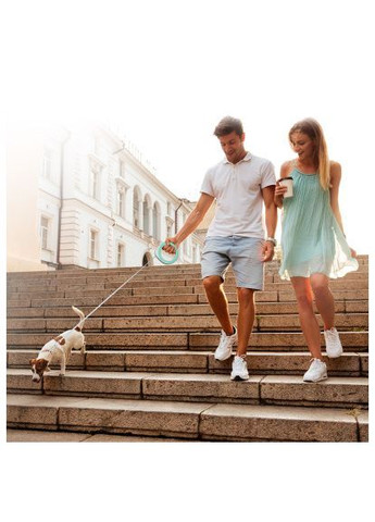 Поводок для собак R-leash светоотражающая лента XS-M до 40 кг 2.9 м (81275) WAUDOG R-leash світловідбиваюча стрічка XS-M до 40 кг 2.9 (367775959)