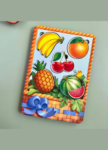 Настольная развивающая игра "Корзина с фруктами-1" (ПСФ044) PSF044 сортер-вкладыш Ubumblebees (302010266)