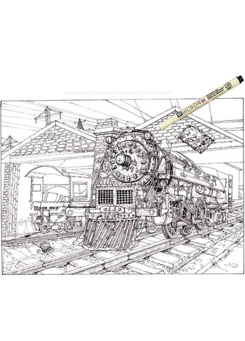 Капиллярные ручки Pigma Micron (0.5), 0,45 мм Sakura (322504099)