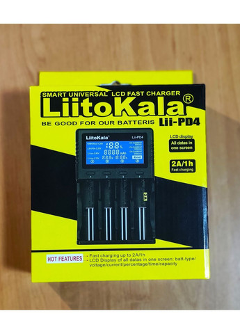 Профессиональное зарядное устройство для аккумуляторов и фото-, видеокамер lii-pd4 LiitoKala (350947320)