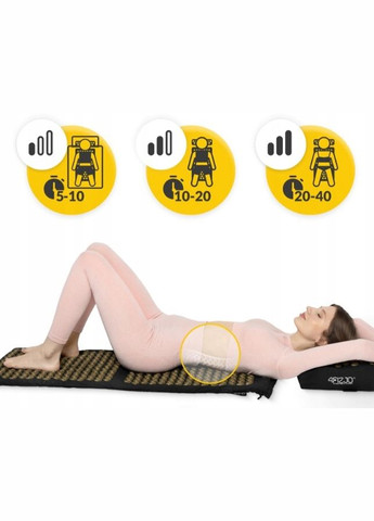 Килимок акупунктурний з подушкою Ergo Mat XL Аплікатор Кузнєцова Black/Gold () 4FIZJO P-5907739313843 (275653981)