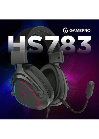 Гарнитура HS783 RGB Black GAMEPRO (306553682)