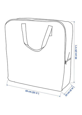 Сумка ІКЕА DIMPA 65х22х65 см прозорий (10056770) IKEA (267897558)