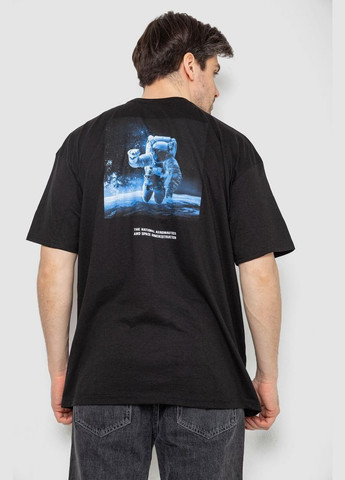 Черная футболка мужская с принтом Andi 244R2125