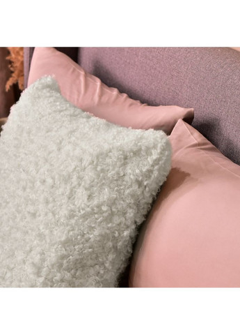 Подушка декоративная 55х55 см из искусственного меха гипоаллергенное молоко IDEIA (364122446)