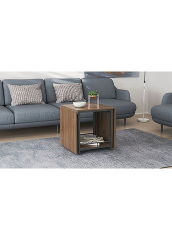 Стіл журнальний трансформер Куб Комбо 540x532x500 Чорний метал ДСП 16 мм (FRD-105154) Ferrum-decor (353500630)