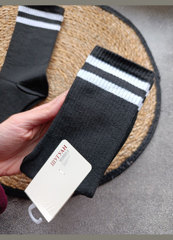Чорні 1 пара шкарпеток Шугуан смужки (327255557)