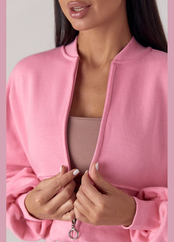 Спортивний костюм з прямими штанами та кофтою на блискавці - чорний Lurex (300591762)