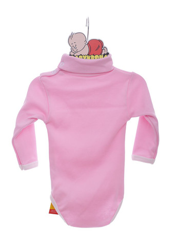 Боди с длинным рукавом с горлышком для девочки интерлок розовый 74 см (41973) BABYKROHA (297199909)