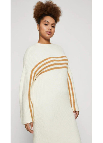 Молочное платье вязаное Only