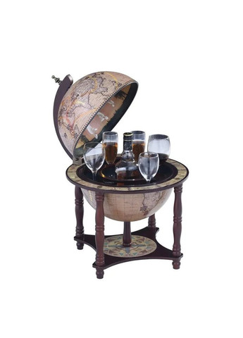 Красивый глобус бар напольный карта мира подарок мужчине на юбилей | Диаметр сферы 33 см Handmade 33006N (345646844)