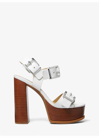 Белые босоножки Michael Kors с ремешком с логотипом