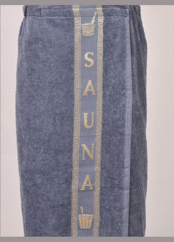 Банний набір для ванної з тапочками махра 70х150 Сірий (П4К-am-mahra-m-007) No Brand сірий