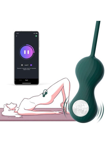 Набор вагинальных смарт-шариков с вибрацией Fun Town Crystal Duo, с прозрачными стеклянными шарами No Brand (366878049)