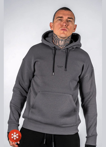 Мужской теплый худи на флисе Glove 3 Темно-серый Teamv (316355001)