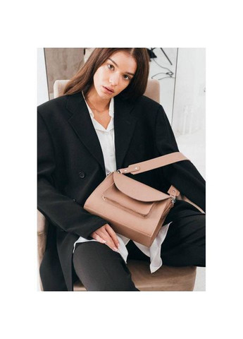 Сумка крос-боді через плече жіноча з натуральної шкіри маленька Карамельний 37961 The Wings (355245069)