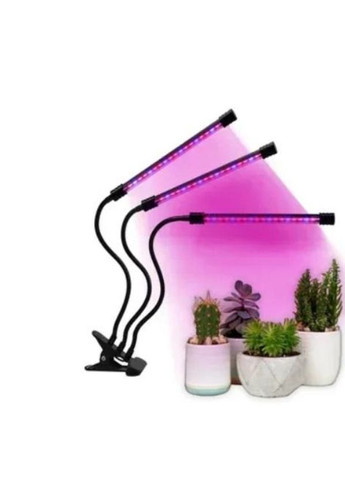 Фитолампа USB для роста растений на 3 лампы, светодиодная LED фито лампа на прищепке светильник для комнатных цветов и рассады No Brand (321973350)
