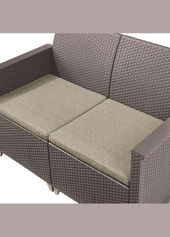 Комплект садових меблів Elodie 2 seater sofa set (Chicago table) 1 диван + 2 крісла + 1 стіл капучино 246157 Keter (317306061)