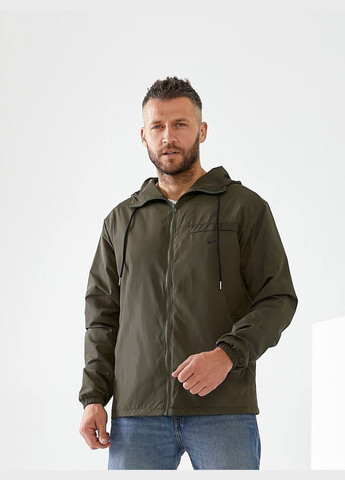 Оливковая (хаки) демисезонная ветровка FINO Mode