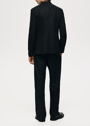 Черные классические демисезонные брюки H&M