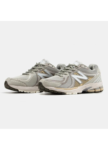 КРОССОВКИ ЖЕНСКИЕ NEW BALANCE 860V2 GREY НЬЮ БЕЛАНС 860V No Brand серые демисезоны (368870062)