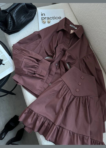 Женский костюм с рубашкой и юбкой Adelante (322223638)