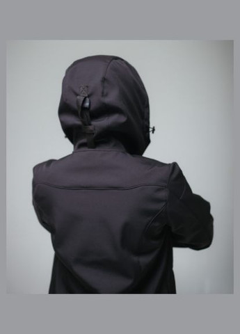 Черная демисезонная женская куртка softshell (черная) No Brand