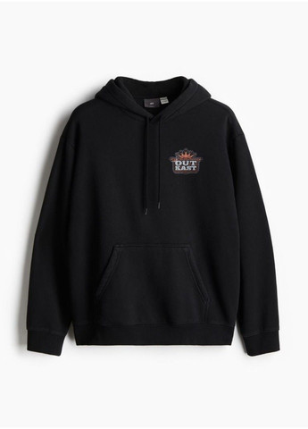 Черный мужское худи свободного кроя н&м (57687) м черное H&M (304196990)