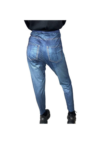 Голубые демисезонные леггинсы SHEIN