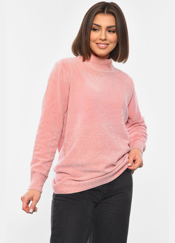 Пудровий демісезонний светр жіночий акриловий пудрового кольору пуловер Let's Shop
